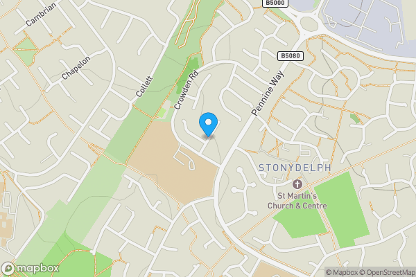 Map location for Crossfell, Tamworth, Staffordshire, B77 4HQ