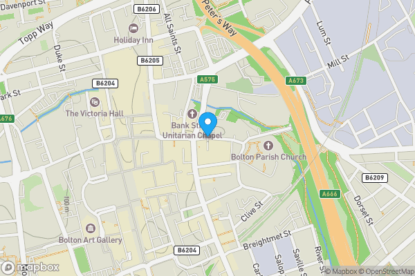 Map location for Churchgate, BOLTON, Lancashire, BL1 1HU