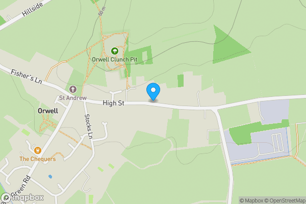 Map location for 43 High Street, Orwell, Royston, Hertfordshire, SG8 5QN
