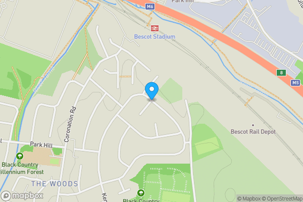 Map location for Norfolk Drive, Wednesbury, West Midlands, WS10 0SW