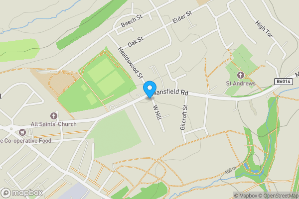 Map location for 52 Mansfield Road, Skegby, Sutton-in-Ashfield, Nottinghamshire, NG17 3EQ