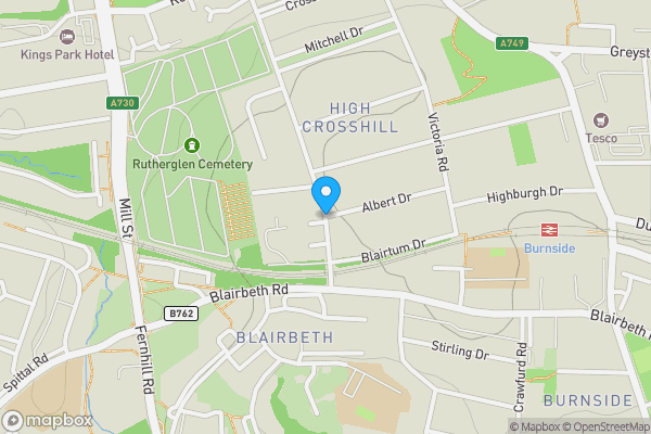 Map location for 160 Albert Drive, Flat 1-1, Pollokshields, Glasgow, G41 2NG