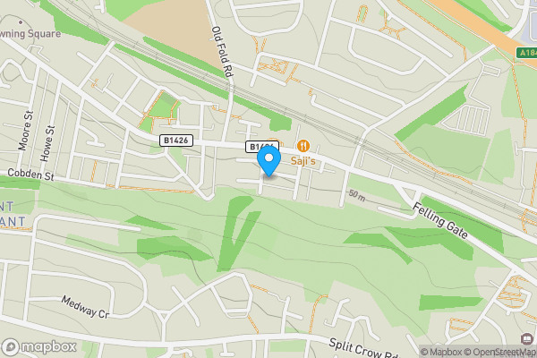 Map location for 6 Asher Street, Felling, Gateshead, Tyne And Wear, NE10 0AY