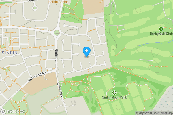 Map location for Garage at 23 Waltham Avenue, Sinfin, Derby, Derbyshire, DE24 9PS