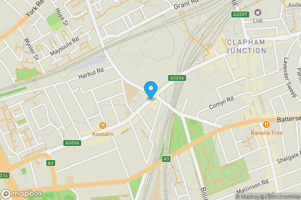 Map location for 104B St Johns Hill, London, SW11