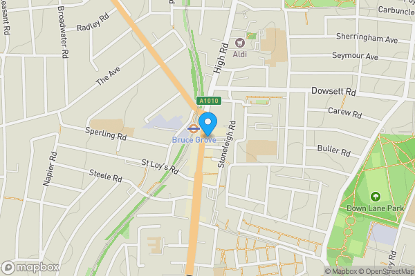 Map location for 484 - 486 High Road, Bruce Grove, London, N17 9JF