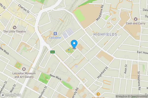 Map location for Letting Pod 2, 18 Prebend Street, Leicester, Leicestershire LE2 0LA