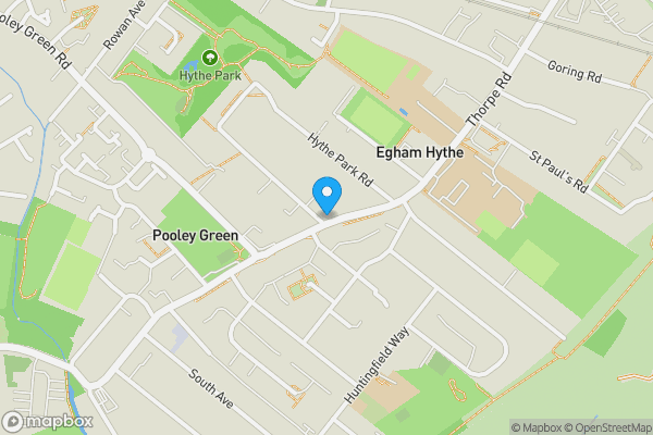 Map location for 104 Thorpe Lea Road, Thorpe Lea, Egham, Surrey, TW20 8BN