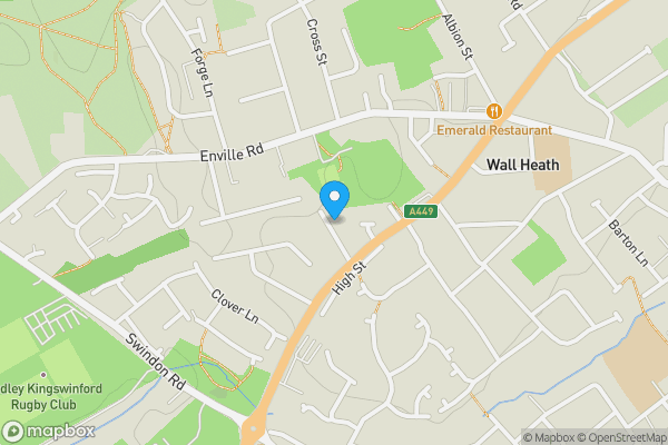 Map location for 12 Brooklyn Grove, Kingswinford, DY6 0ET