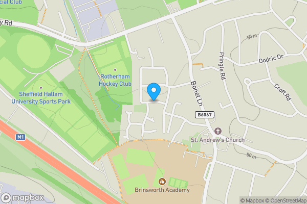 Map location for St. Andrews Walk, Brinsworth, Rotherham, South Yorkshire