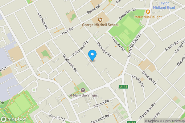 Map location for 85 Grange Park Road, Leyton, London, E10 5ER