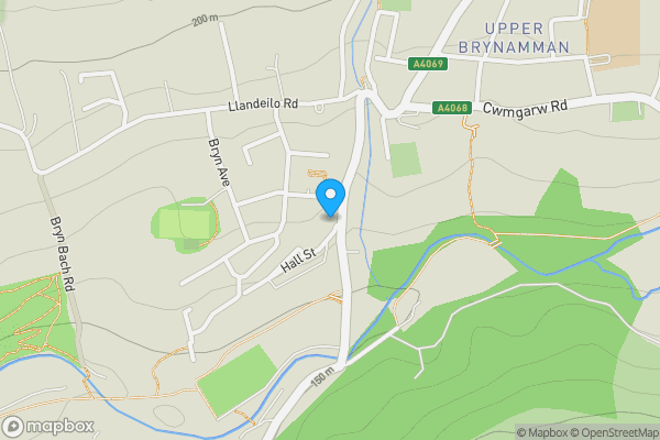 Map location for 33 Station Road, Upper Brynamman, Ammanford SA18 1SF