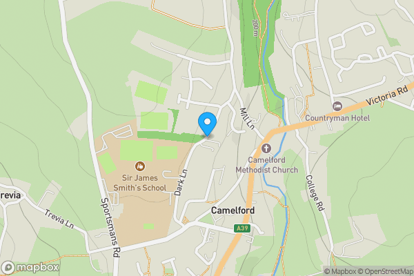 Map location for Dark Lane, Camelford, Cornwall, PL32 9UQ