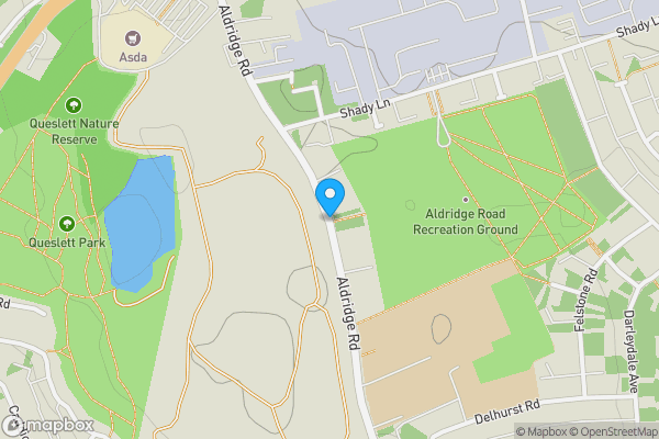 Map location for Aldridge Road, BIRMINGHAM, West Midlands, B44 8NX