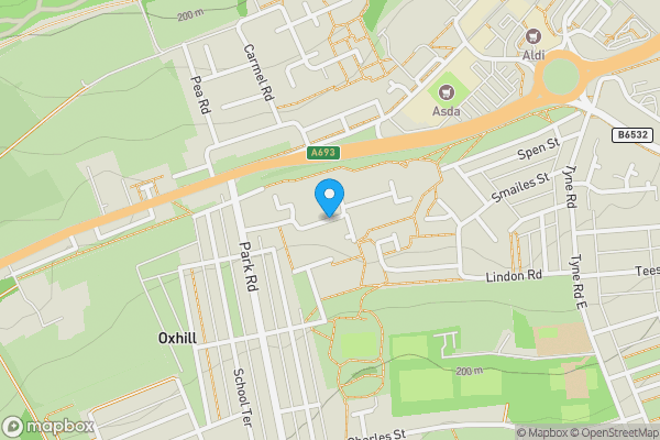 Map location for Westfields, Stanley , DH9 7DF