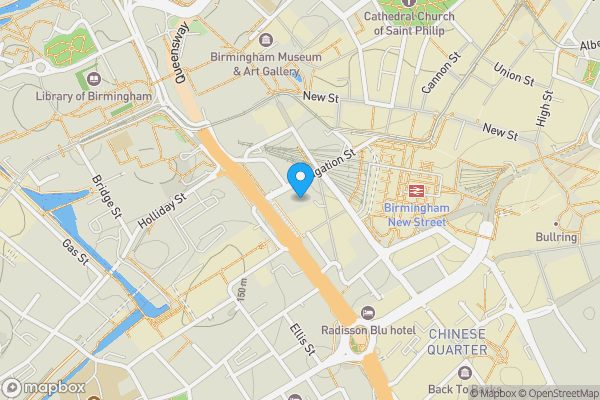 Map location for Apartment 298 Orion Building, 90 Navigation Street, Birmingham, West Midlands, B5 4AE