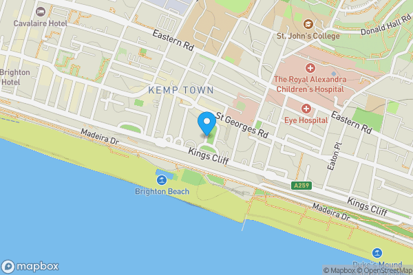 Map location for Marine Square, Brighton, BN2