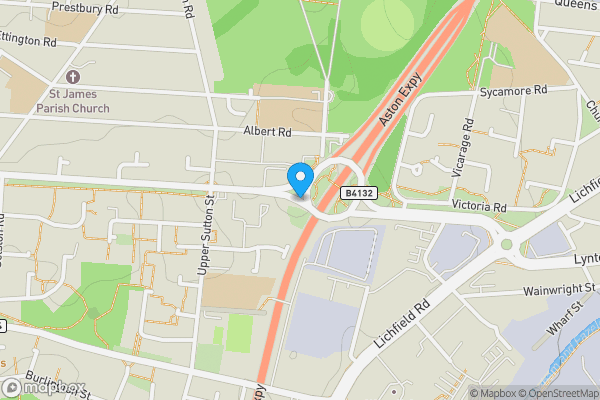 Map location for Land at Victoria Road, Aston, Birmingham, B6 5HP