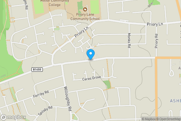 Map location for Burringham Road, Scunthorpe, Lincolnshire, DN17 2DF