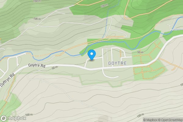 Map location for 1.5 Acres on North Side of Dyffryn Road, Goytre, Wales, SA13 2YD
