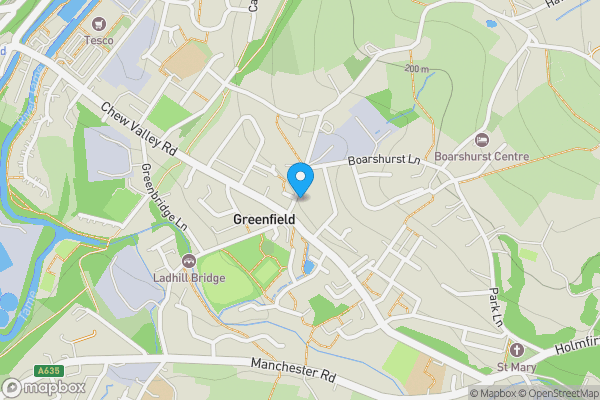 Map location for 10 & 10a Kinders Lane, Greenfield, OL3 7BW