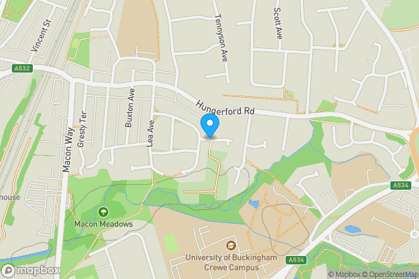 Map location for Brook Close, CREWE, Cheshire, CW1 6HR