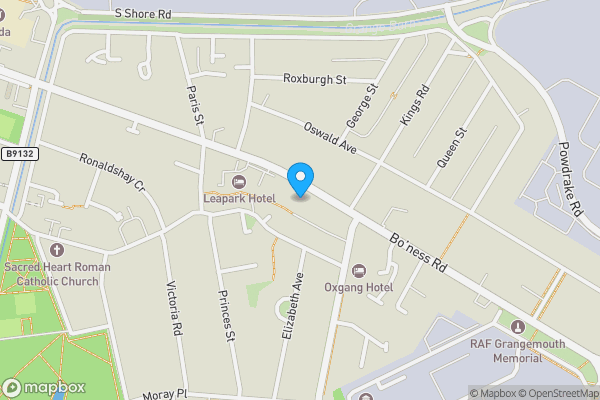 Map location for 144 Bo’ness Road, Grangemouth, FK3 9BX