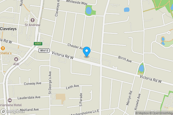 Map location for The Tramway, 167-169 Victoria Road West, Thornton-Cleveleys, Lancashire, FY5 3LB