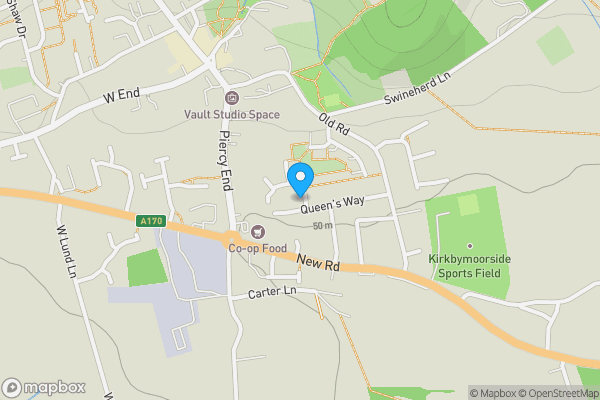 Map location for 15 Queensway Kirkbymoorside, York, North Yorkshire, YO62 6EB