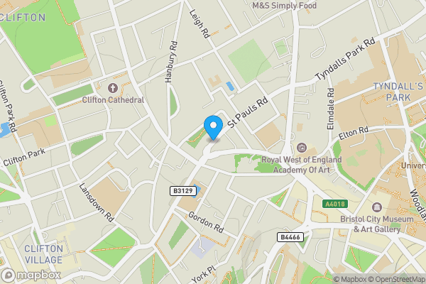 Map location for Flat 2, 56, St Pauls Road, Clifton, BS8 1LP