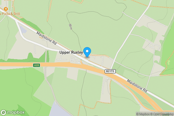 Map location for 2 Upper Ruxley Cottages, Maidstone Road, Sidcup, DA14 5AP