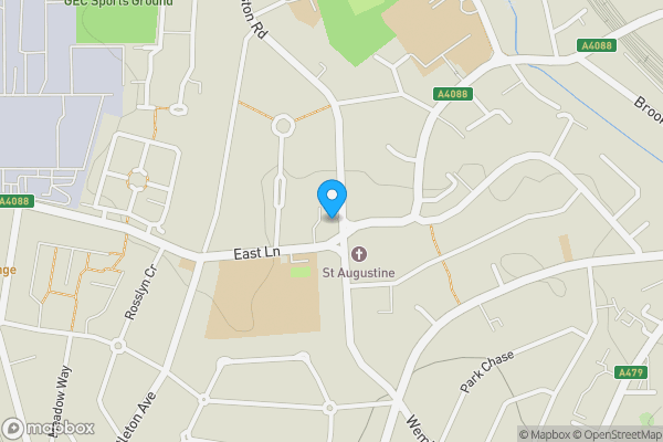 Map location for 18A The Broadway, Wembley, Middlesex, HA9 8JU