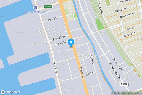 Map location for 143-145 Derby Road, Kirkdale, Liverpool, Merseyside, L20 8LP