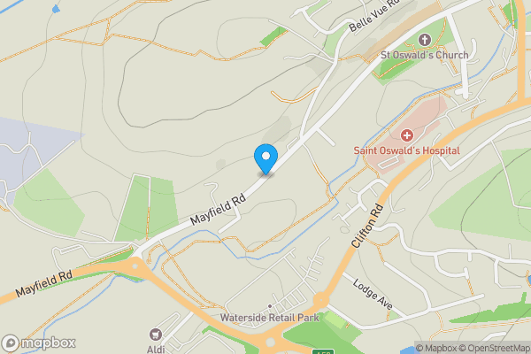 Map location for Mayfield Road, Ashbourne, Derbyshire, DE6 2BN