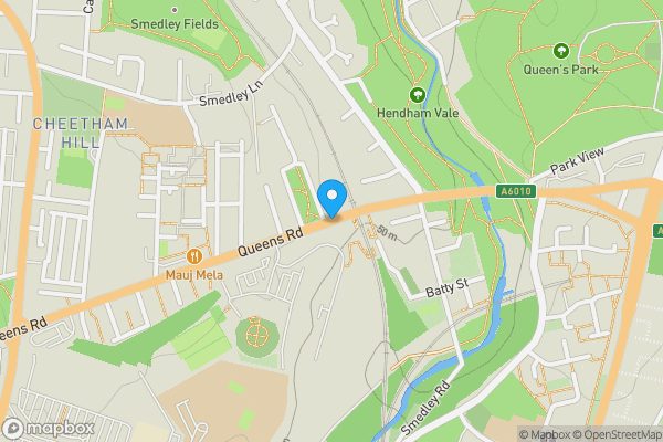 Map location for Land At Queens Road, Cheetham Hill, Manchester, Greater Manchester M8 0RB