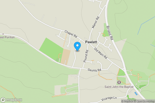 Map location for 15, Quantock Rise, Pawlett, Bridgwater, TA6