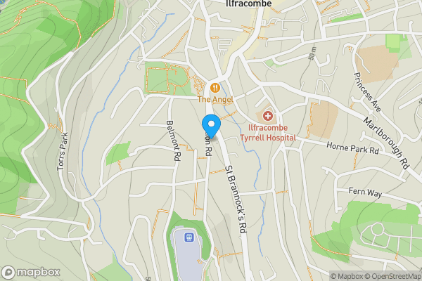 Map location for 18 Station Road, Ilfracombe, Devon, EX34 8DE