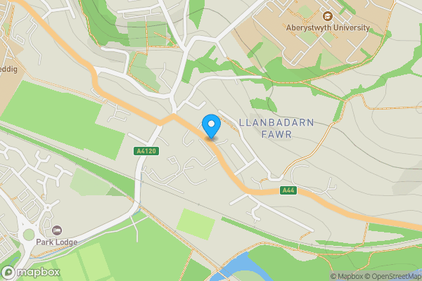 Map location for Rose Villa, Pwllhobi, Llanbadarn Fawr, Aberystwyth, Dyfed, SY23 3SL