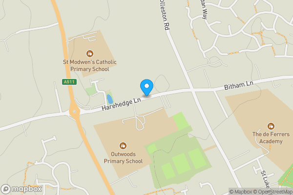 Map location for Homestead, Harehedge Lane, Burton-On-Trent, Staffordshire DE13 0AS