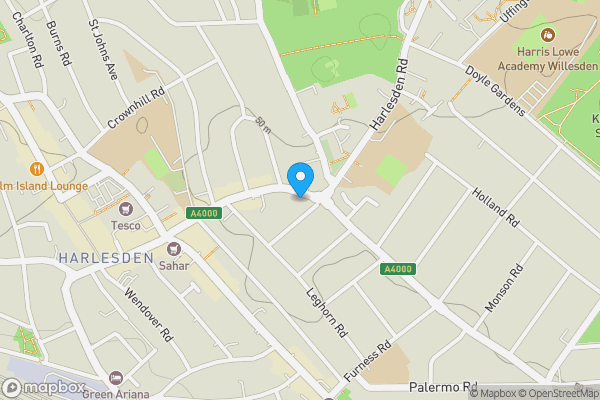 Map location for 51 Park Parade, Harlesden, London, NW10 4JB