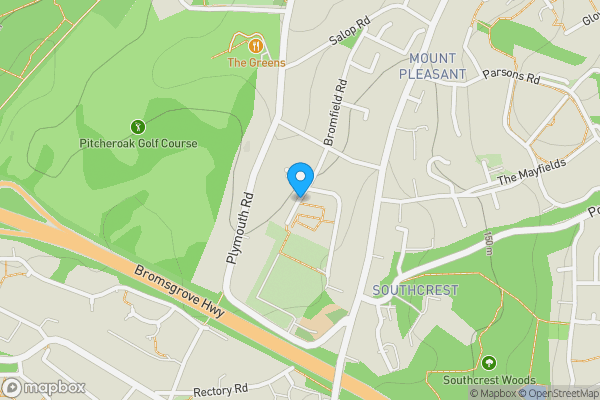 Map location for Bromfield Road, REDDITCH, Worcestershire, B97 4PQ