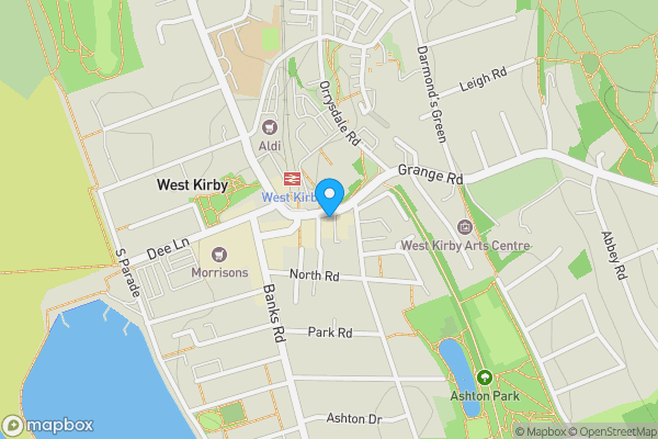 Map location for 40A Grange Road, West Kirby, Merseyside, CH48 4EF