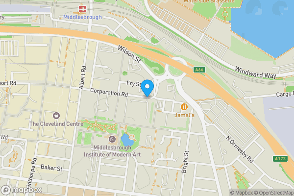 Map location for 77, Corporation Road, Middlesbrough, TS1 1LY
