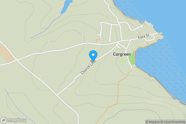 Map location for Brookfields, Church Lane, Cargreen, PL12 6NS