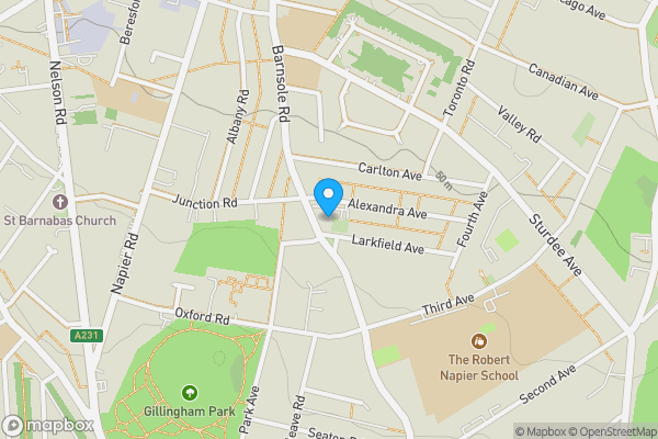 Map location for Canada House, Alexandra Avenue, Gillingham, Kent ME7 4JL