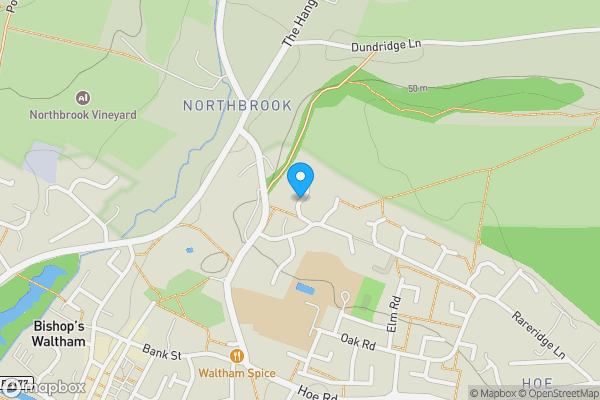 Map location for Land at Butts Farm, Rareridge Lane, Bishops Waltham, SO32 1PE