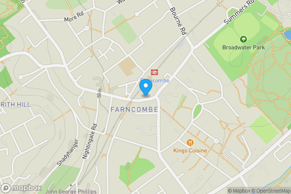 Map location for 4 Station Place, Farncombe Street, Farncombe, GU7 3AZ