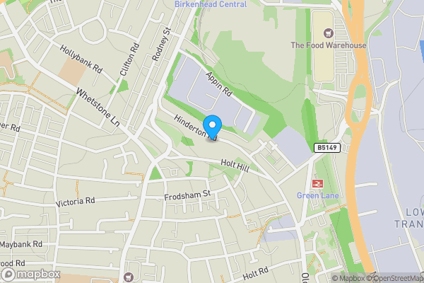 Map location for 67 Hinderton Road, Birkenhead, Merseyside, CH41 9AA