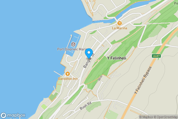Map location for Bangor Street, Y FELINHELI, Gwynedd, LL56 4PZ