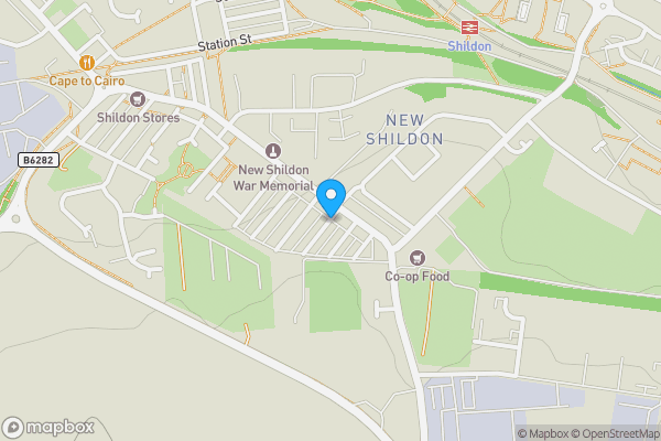 Map location for Thomas Street, SHILDON, County Durham, DL4 2JX